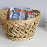 Basket or cache pot braided Wicker
