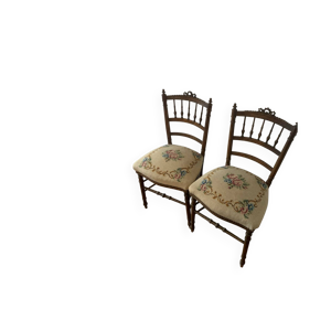 Paires de chaises tissu - france