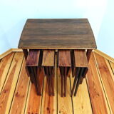 Set of five side tables, czechoslovakia, 1960s