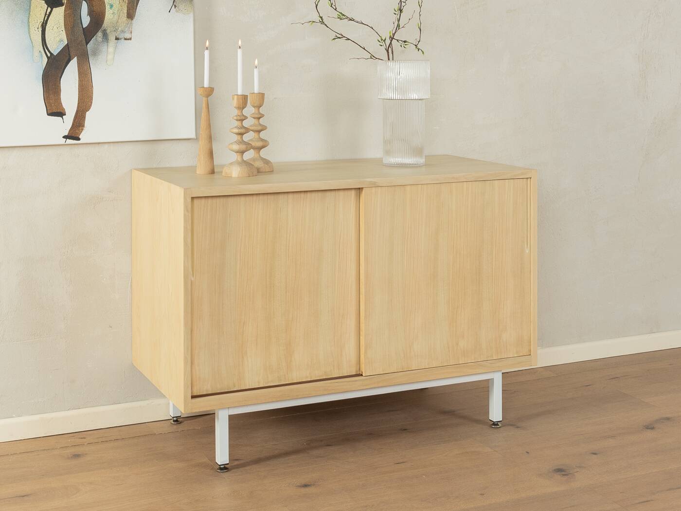 Wonderful partly solid sideboard in Scandinavian style from the 1950s