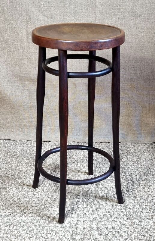 Tabouret bar bistro Thonet en bois courbé