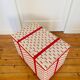 Coffre de rangement en scoubidou vintage 1960