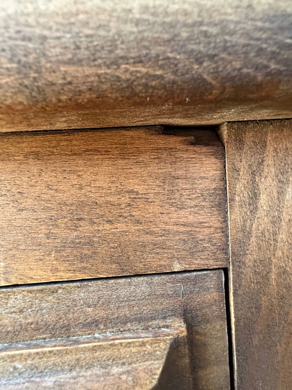 2 tables de chevet à tiroirs, style brutaliste colonial espagnol, 1950