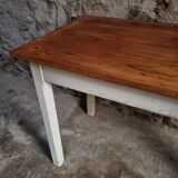 Vintage French farmhouse table, 1950s.