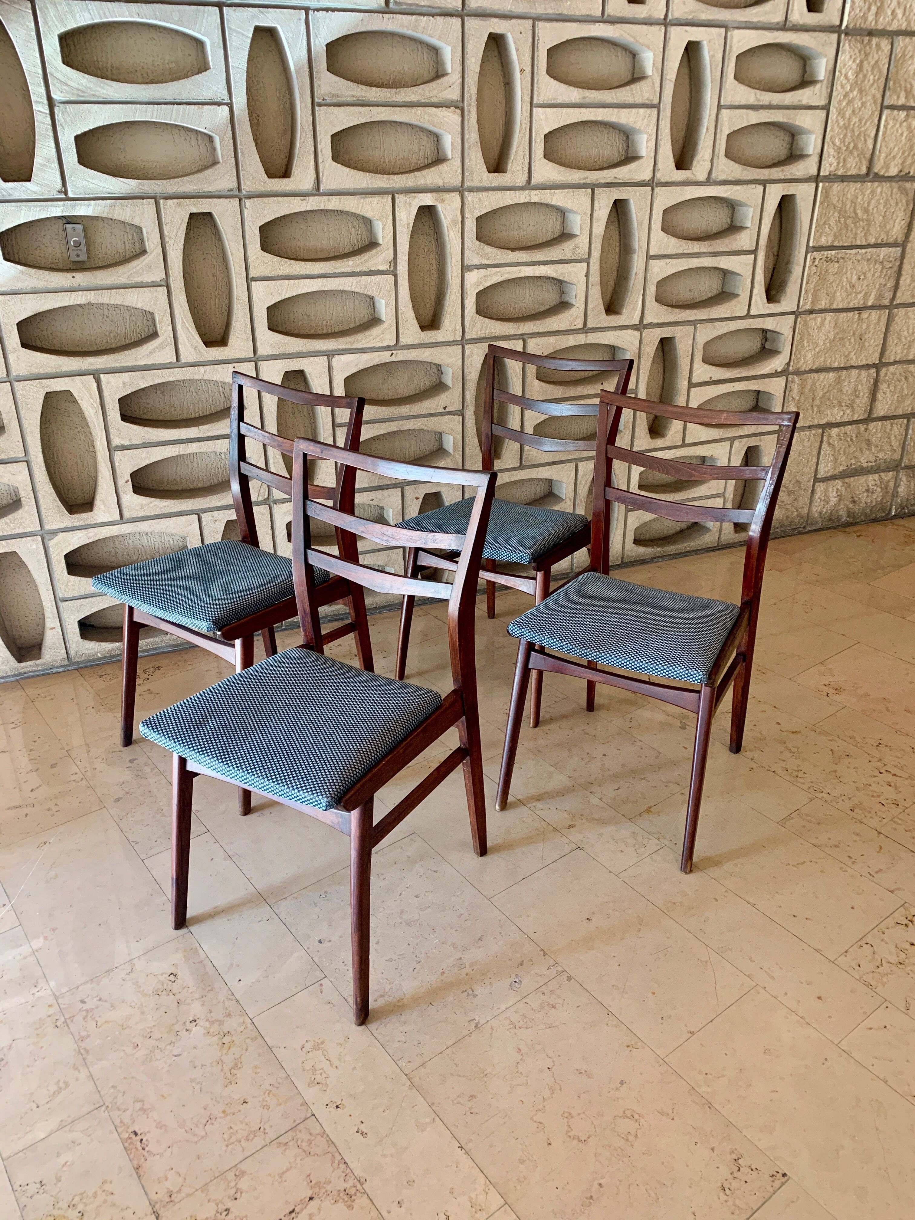 Scandinavian teak chairs and new seats
