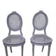 Paire de chaise cannees