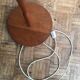 Scandinavian floor lamp in teak and brass - 1960