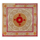 Vintage Turkish hand-knotted rug 125x129 cm