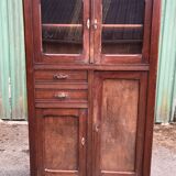Vintage Parisian pine cabinet.