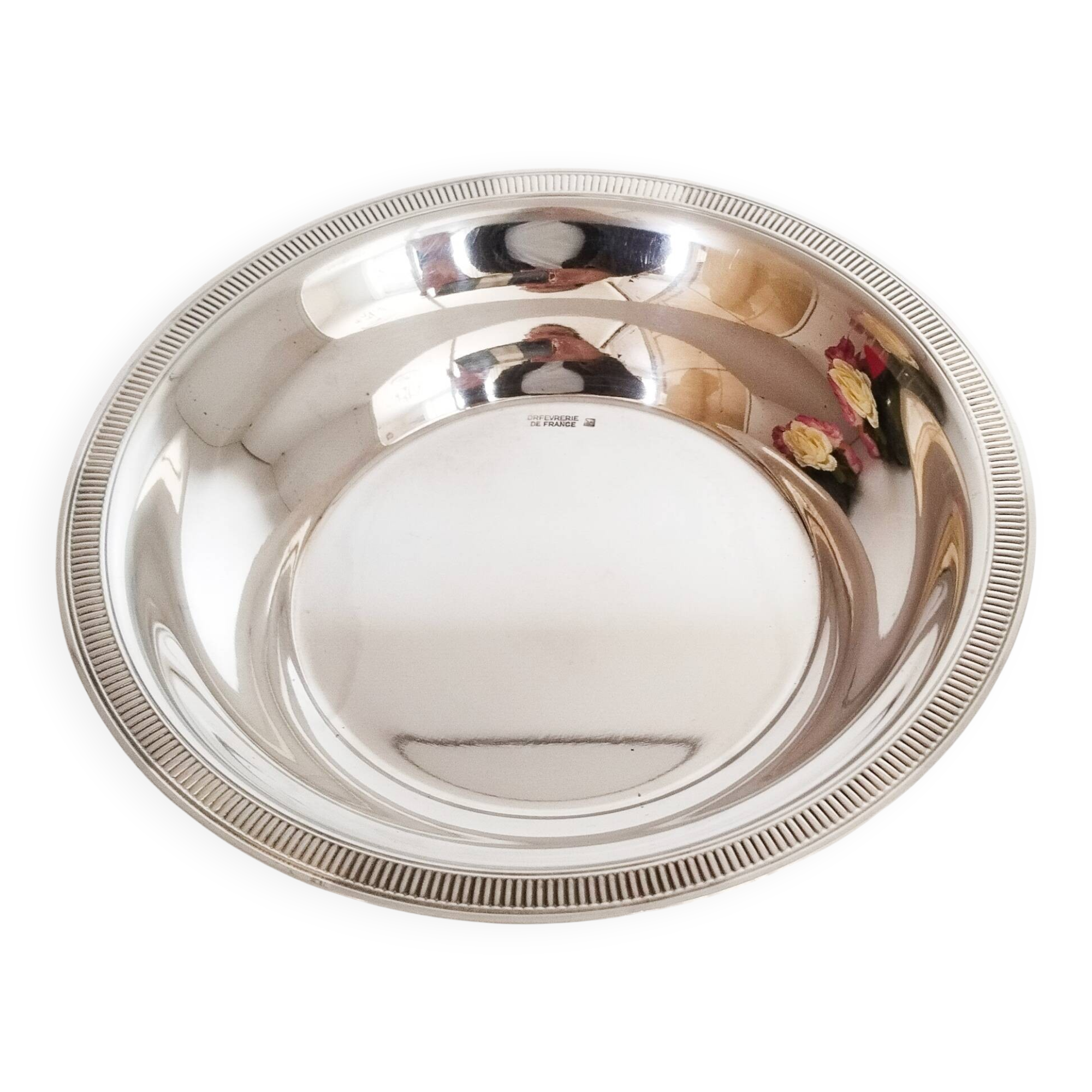 Silver-plated baby plate, Orfévrerie de France, bowl