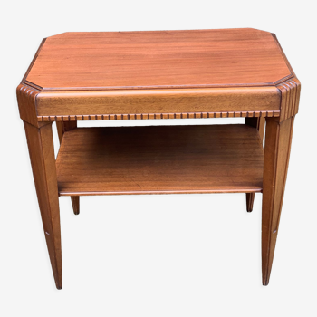 Mahogany and walnut service table art deco style