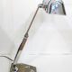 Office Art Deco lamp, chrome metal, & base marble, 1930 s