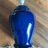 Blue ceramic lamp base