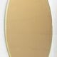 Paire de miroirs ovales italiens modernes du milieu du siècle, miroir en laiton et bronze, 70