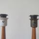 Pair of Teak lamps from Tranås Stilarmatur, Sweden, 1960s