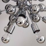 1970s Astonishing Chandelier Sputnik by Goffredo Reggiani in Chrome. Made i