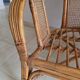 Pair of vintage rattan and cane armchairs – 1960s/70s