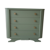 Commode art déco verte