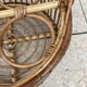 Desserte bar en rotin vintage