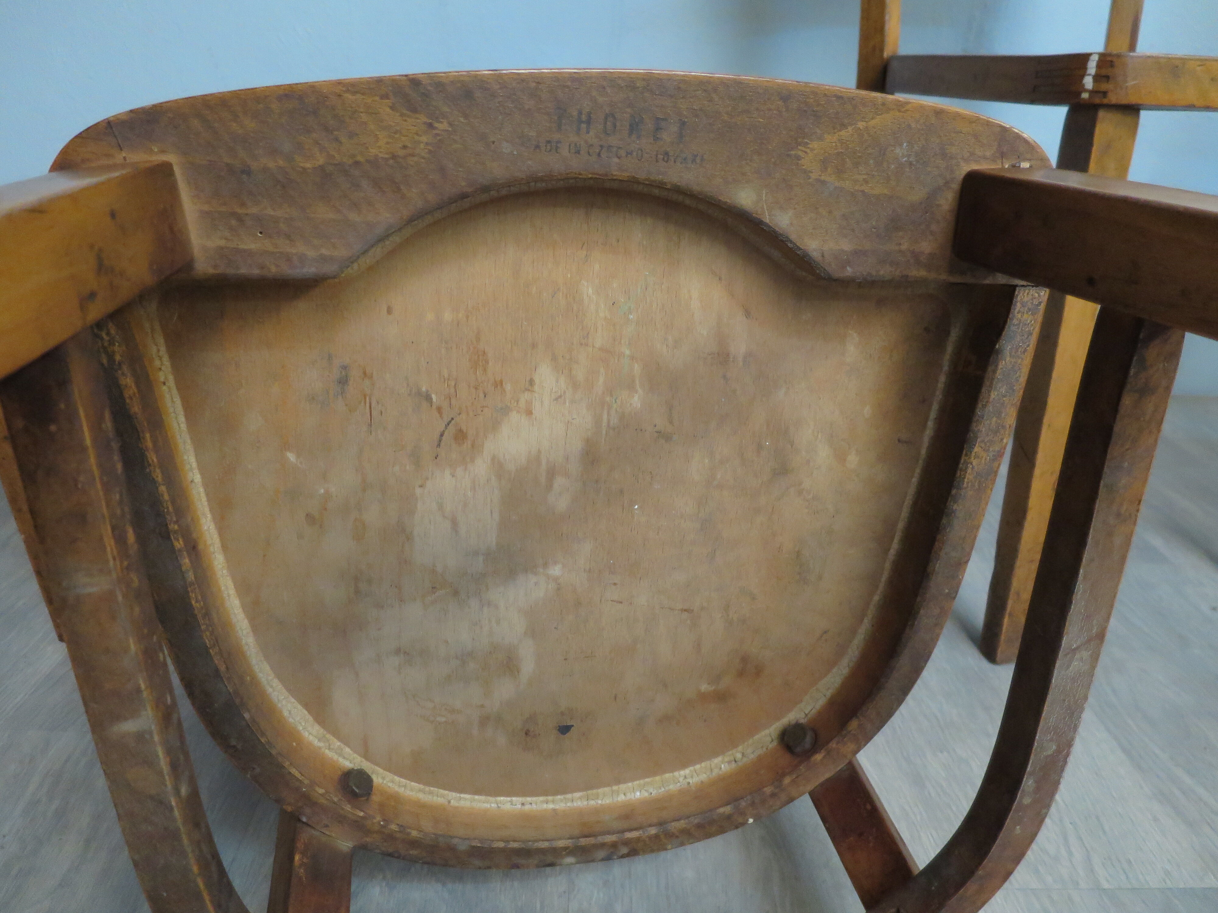 Ensemble de 4 chaises de bistrots thonet