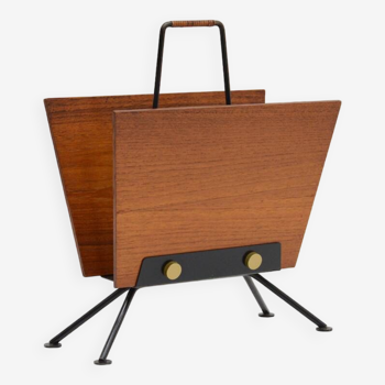 Teak magazine holder, 1960s.