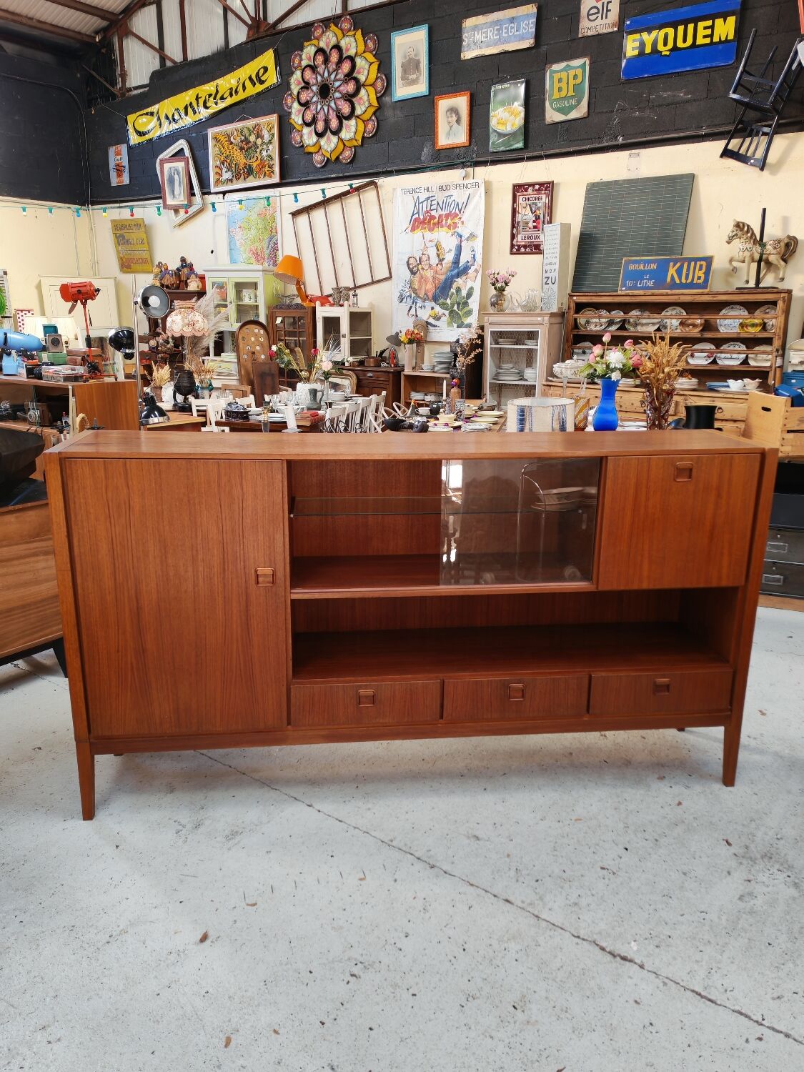Vintage sideboard in solid teak - Scandinavian design