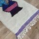 Tapis berbère marocain artisanal  172 x 65 cm