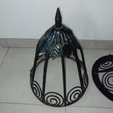 Art deco beaten iron floor lamp 1930