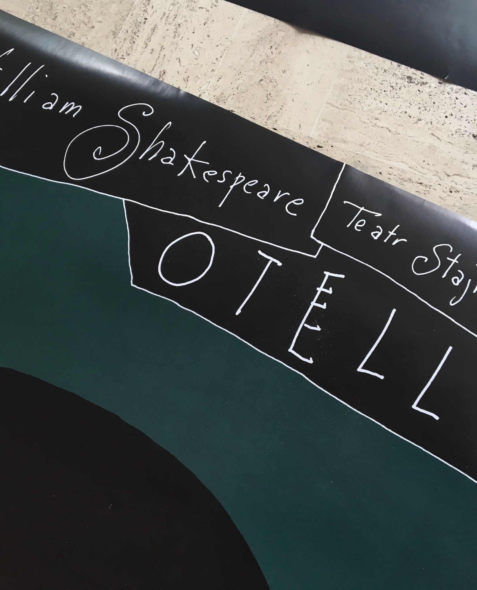 Polish theatre poster, Othello in 2003