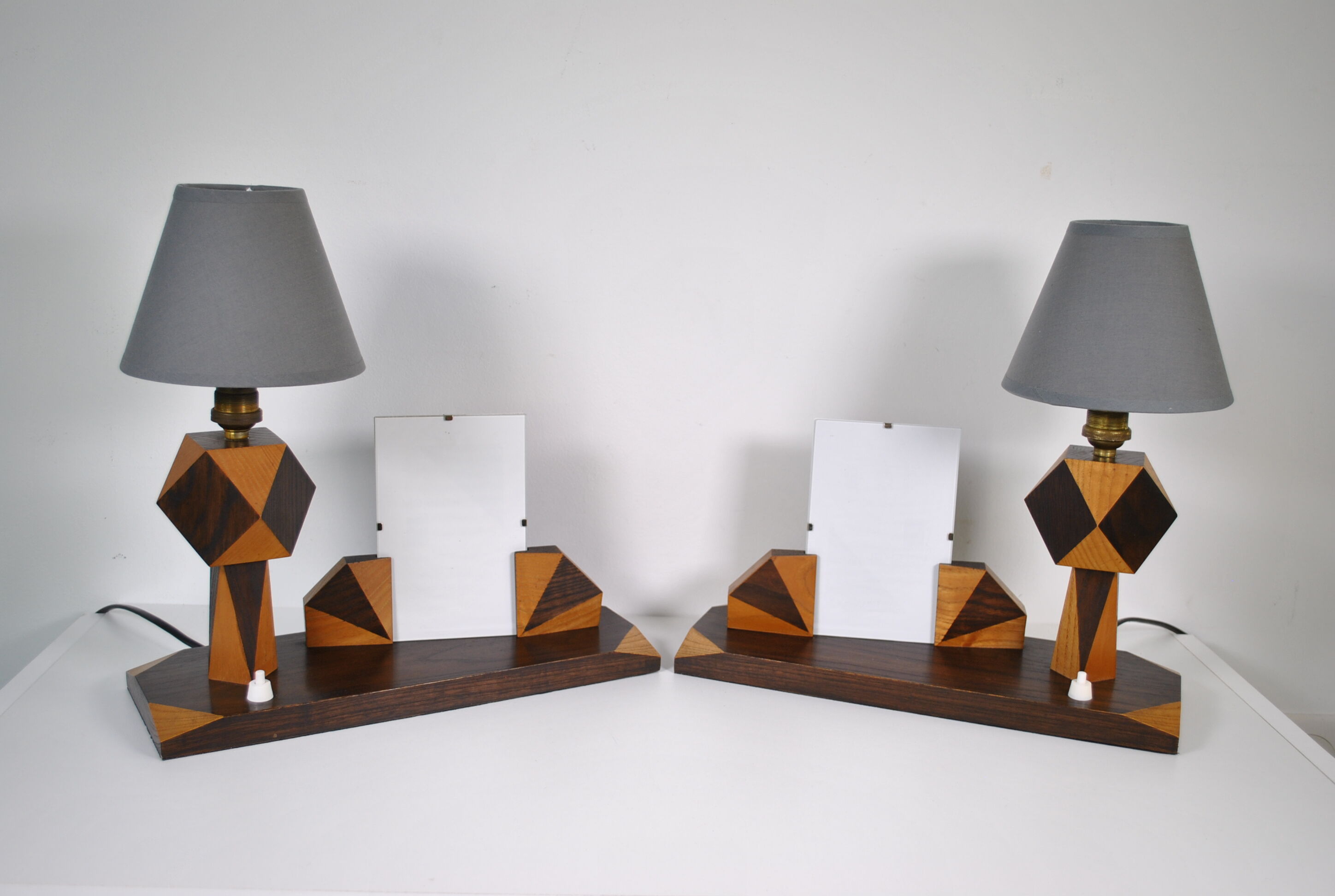Lampes de chevet porte photo 1960