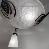 Muller Art Deco glass chandelier