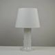 Large Glass Table Lamp by Hannelore Dreutler/Studio Åhus for Ateljé Lyktan, signed and dated 1981