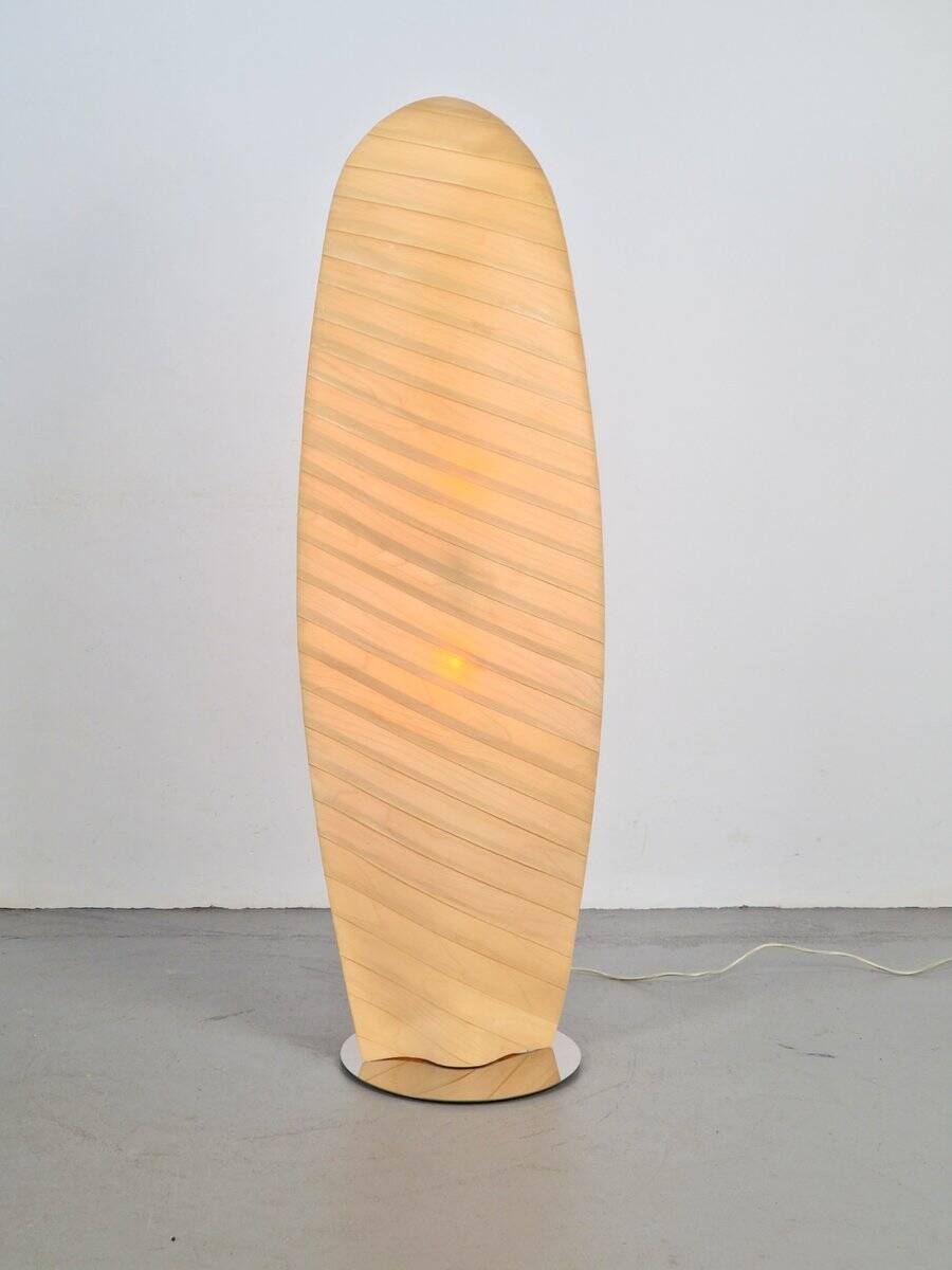 Modern Wooden Wing Floor Lamp from Gamma Delta Group SRL Padova, Italy, 1990s