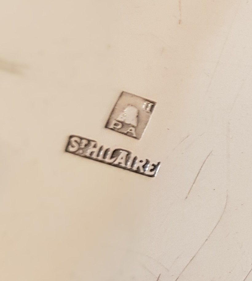 Silver metal bread basket