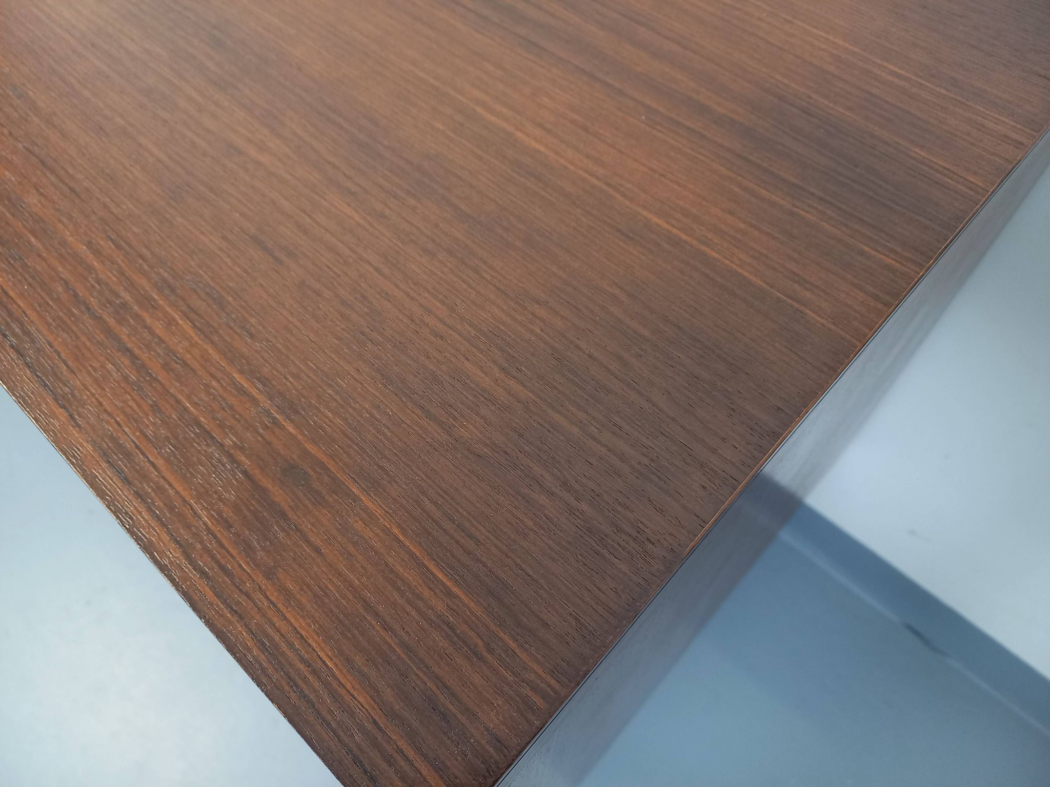 Vintage modernist enfilade in rosewood and chrome metal from the 60s and 70s.