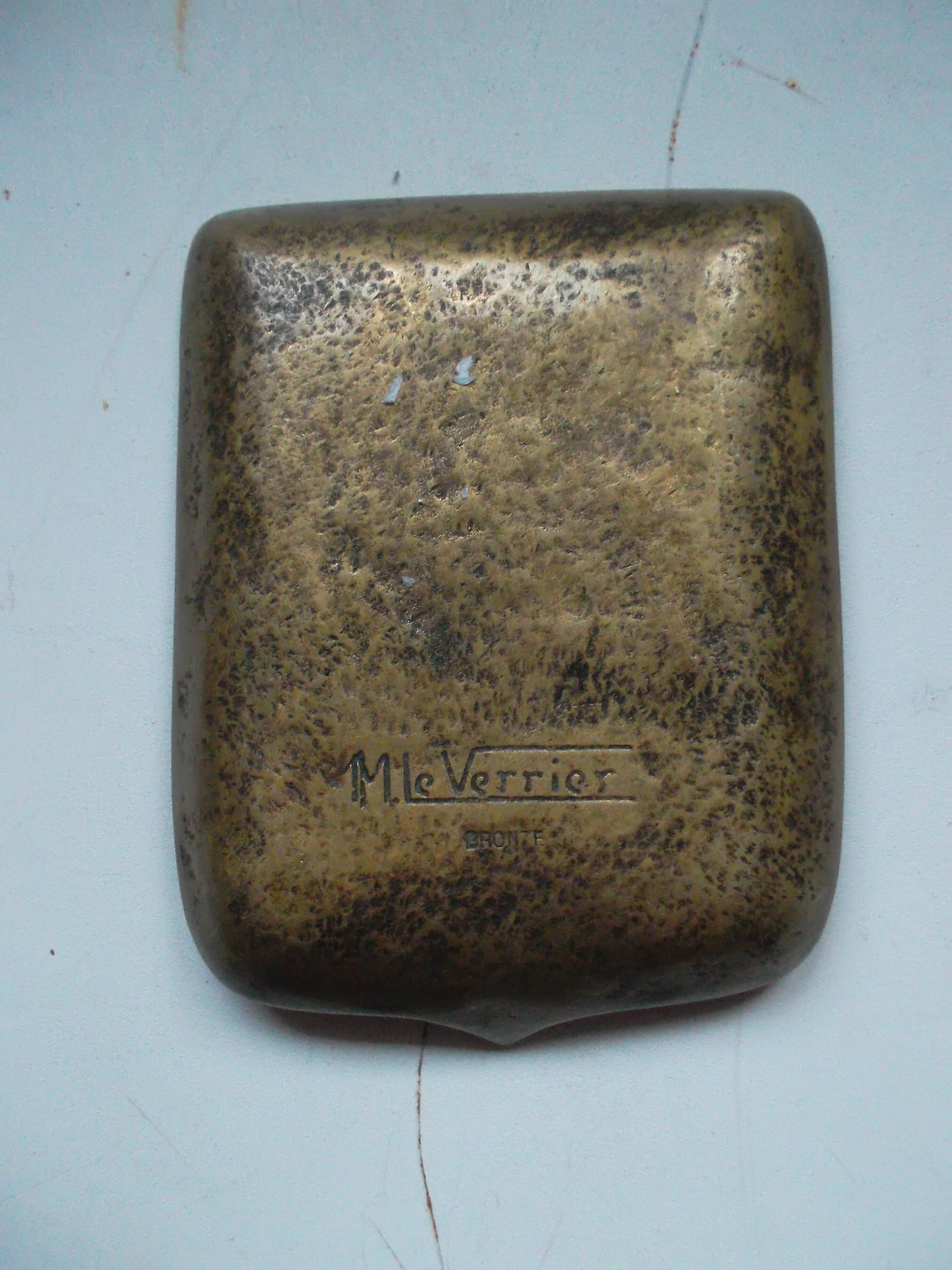 Bronze catchall signed m.le verrier