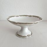 Compotier ancien en porcelaine du Vierzon A. Hache & cie art nouveau