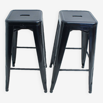 Pair of high tolix stools