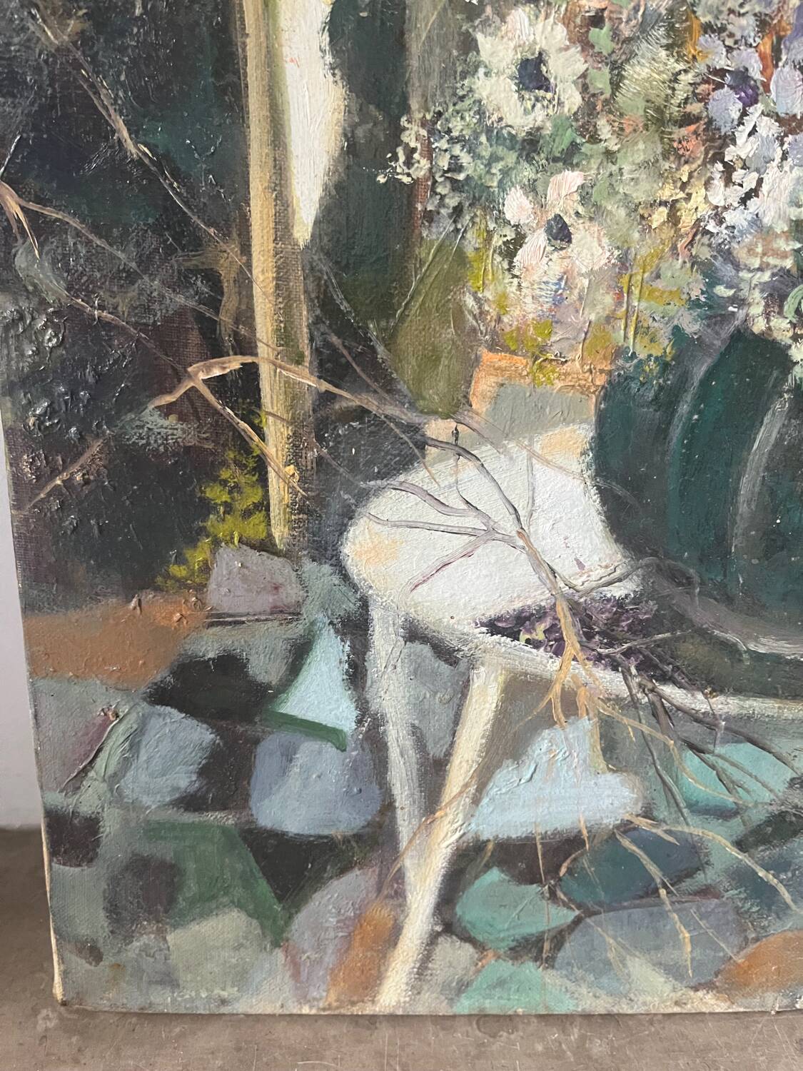 “Veranda du Midi” oil on canvas signed Helme