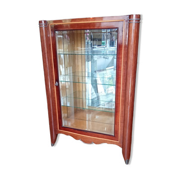 Antique illuminated Art Deco display cabinet