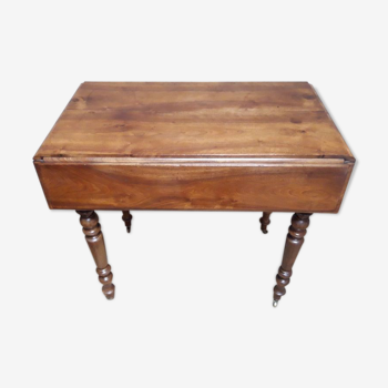 Table d'appoint à volets Louis Philippe en noyer