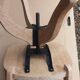 Solid oak swivel office chair