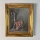 Henri duvoisin 1877-1959 oil on canvas still life empire frame, bacchus
