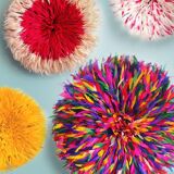 Juju hat natural beige round brown 50cm