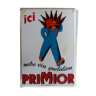 Old enamelled plaque "Primior our daily wine" 25x35cm 1950