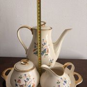 Tea Service Café Courtoisie Keramis Boch Louvière Art Deco Phoenix Bird