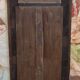 Grand trumeau en bois naturel avec peinture huile sur panneau