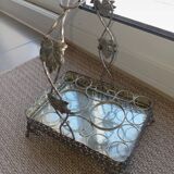 Blue liqueur service with its stand