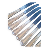 12 knives + silver metal punch from the 1950s