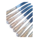 12 knives + silver metal punch from the 1950s